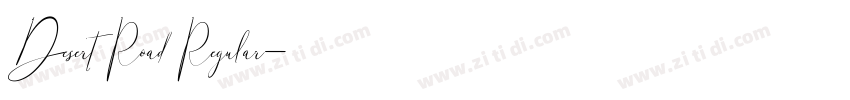 Desert Road Regular字体转换 Desert Road Regular字体转换